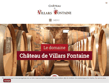 Tablet Screenshot of chateaudevillarsfontaine.com